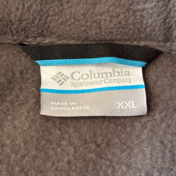 Columbia Mens Vest Jacket Size 3XL Gray Fleece Gorpcore Full Zip Outdoors 18608x - Picture 5 of 7